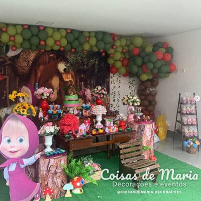 Decoração Marsha e o Urso